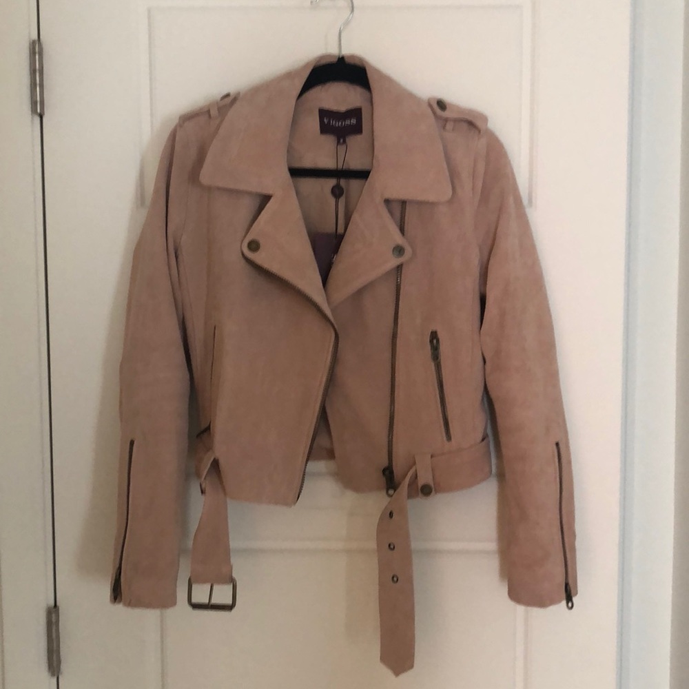 Tan suede/leather jacket